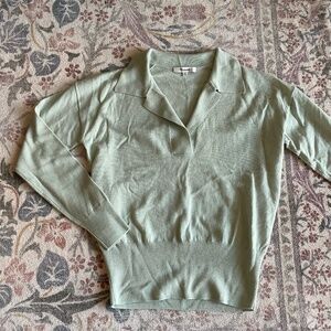Madewell Mint Collared Sweater, Size XXS